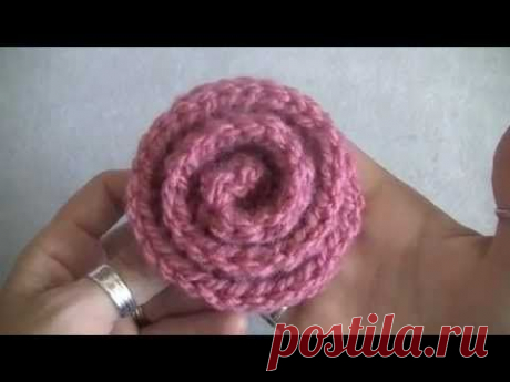 Как связать розу крючком. ВИДЕО
