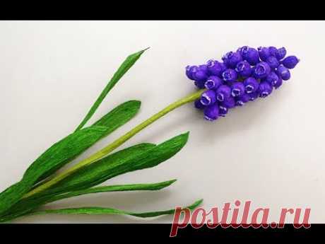 ABC TV | How To Make Grape Hyacinth Flower From Crepe Paper - Craft Tutorial