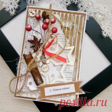 Мастер-класс: как своими руками сделать оригинальную открытку на Рождество?
