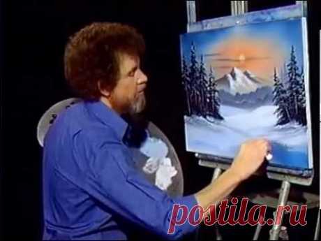 Bob Ross - Winter Evergreens (Season 9 Episode 1)