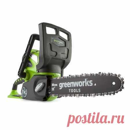Цепные пилы Greenworks - купить на Green-Battery.ru Цепные пилы недорого выгодно купить в фирменном магазине Greenworks. Бесплатная доставка по Москве и всей России. Рассрочка без переплат. Гарантия 3 года.