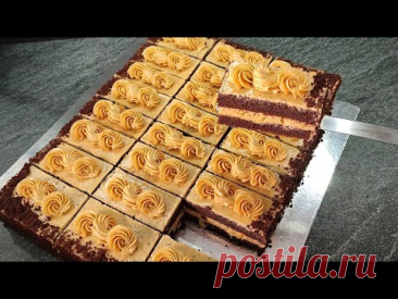 Самые быстрые и вкусные нарезные пирожные СНИКЕРС! Домашний вариант! Бюджетно и очень просто!