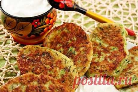 Оладьи кабачковые с укропом и сыром