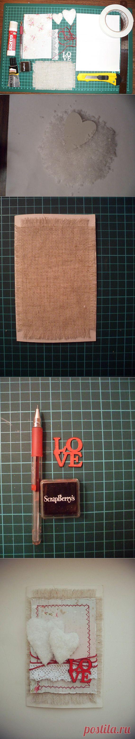 Открытка валентинка / Для любимых с любовью / PassionForum - мастер-классы по рукоделию