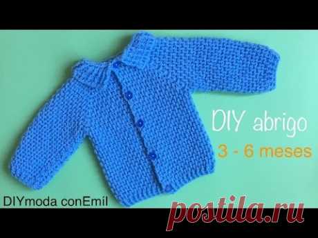 Abrigo de bebé a crochet ganchillo paso a paso