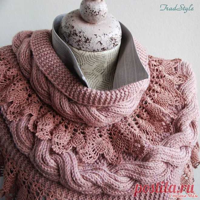 Потрясающий женственный снуд Стефания