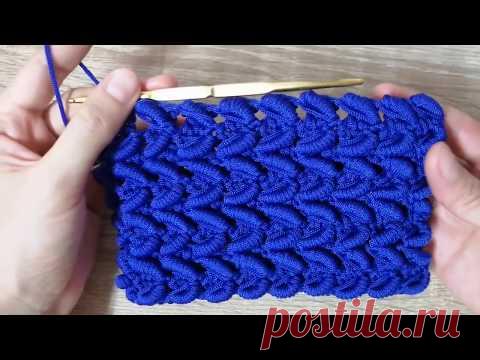 New! Shortcut Crochet Worm Stitch Apply 3D | ตัวอย่างการถักลายตัวหนอน ประยุกต์ให้เกิดลายใหม่ - YouTube
