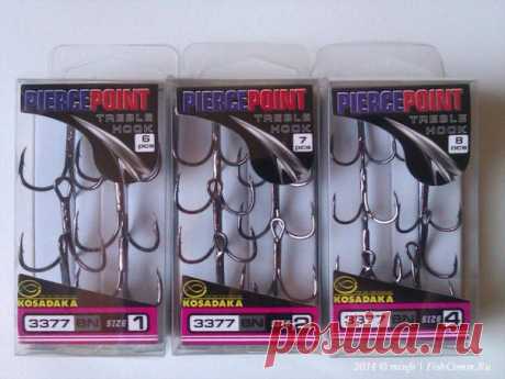 Крючок KOSADAKA 3377 тройник № 4 / Богатая добыча