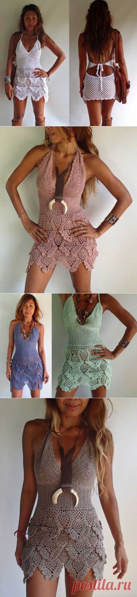 Handmade Crochet Dress. 12 Colors от PadMa88 на Etsy