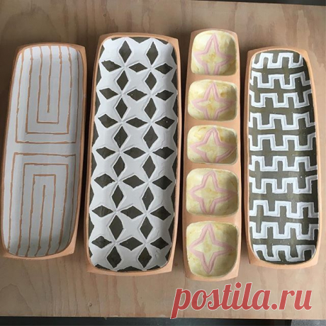 Rectangular platters. #courtneymartinpottery #contempor | Courtney Martin Pottery