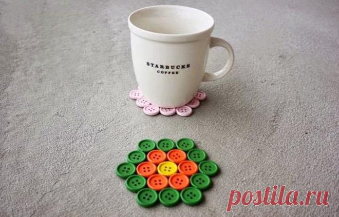 Идеи использования старых пуговиц