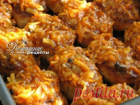 Рыбные котлетки с грибами