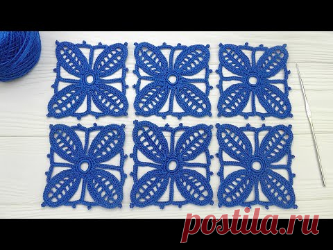 Ажурные мотивы крючком. Уроки ВЯЗАНИЯ Литке Татьяны