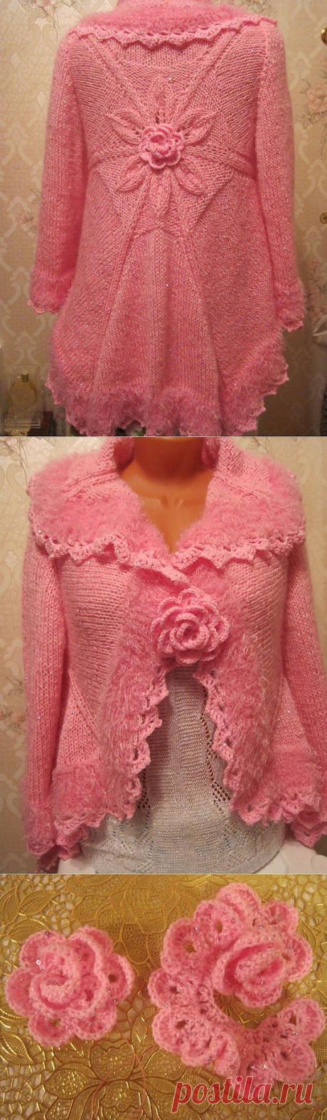 (+1) - Накидка &quot;Роза&quot;. | СДЕЛАЙ САМ!