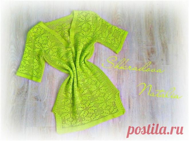 Летняя туника в филейной технике