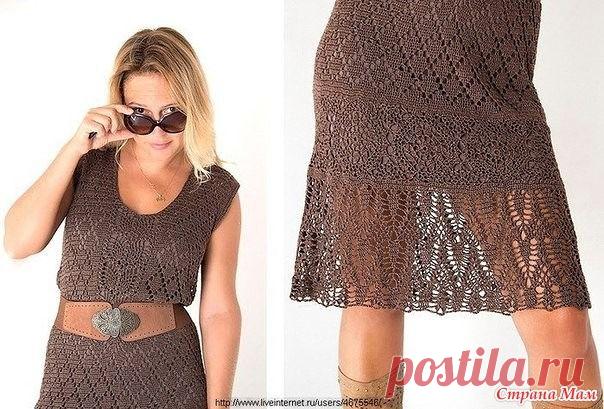 .. Эффектное платье для милых МАМ:) - Все в ажуре... (вязание крючком) - Страна Мам