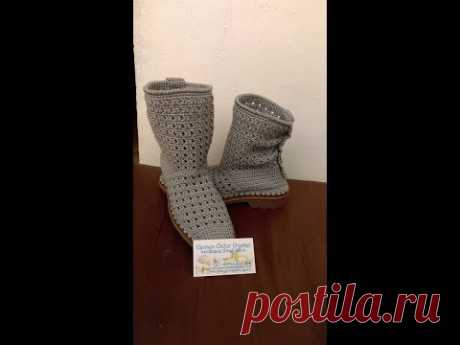 Crosetam gheata de dama cu gauri - partea 1