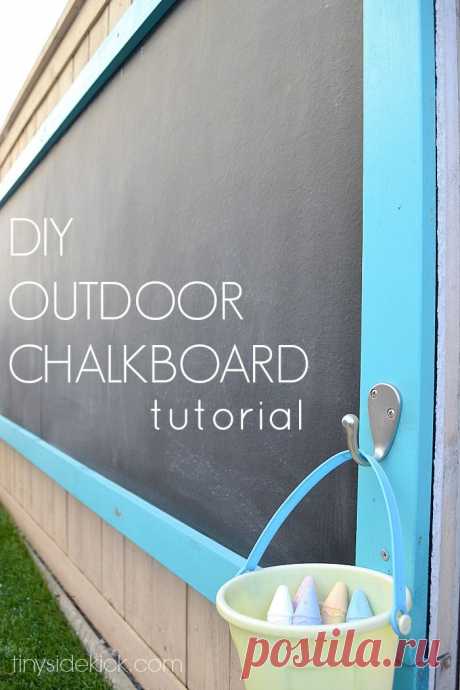 How to Make an Outdoor Chalkboard