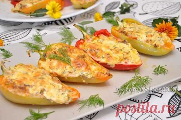 🔹Запеченные перцы с курицей и сыром🔹 / Всё за еду!