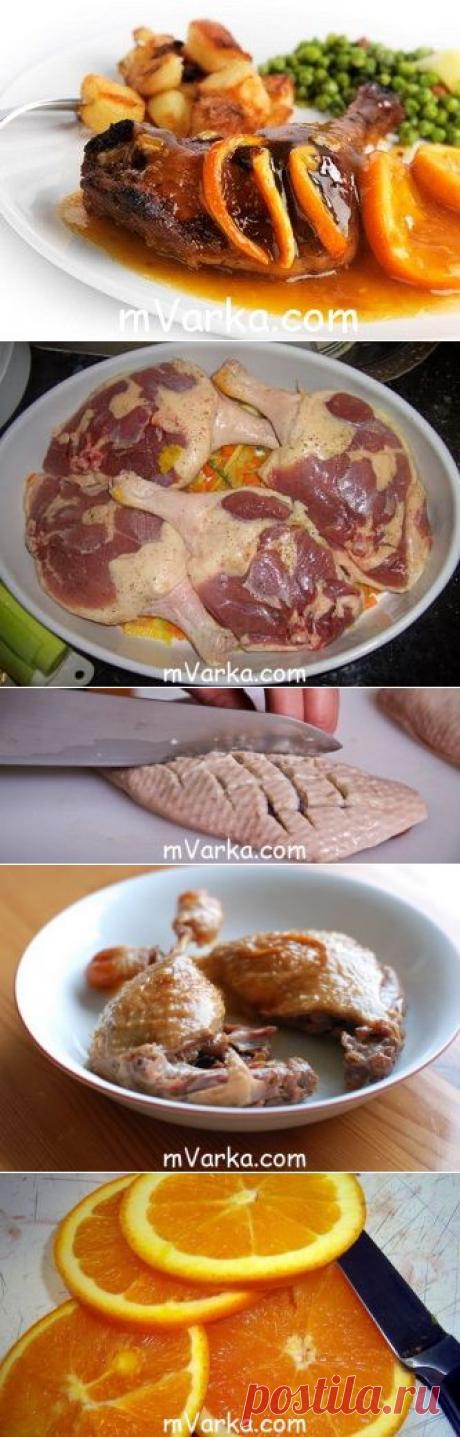 Как приготовить утку в мультиварке с апельсинами
