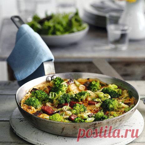 Фритата с колбасками чоризо . Милая Я