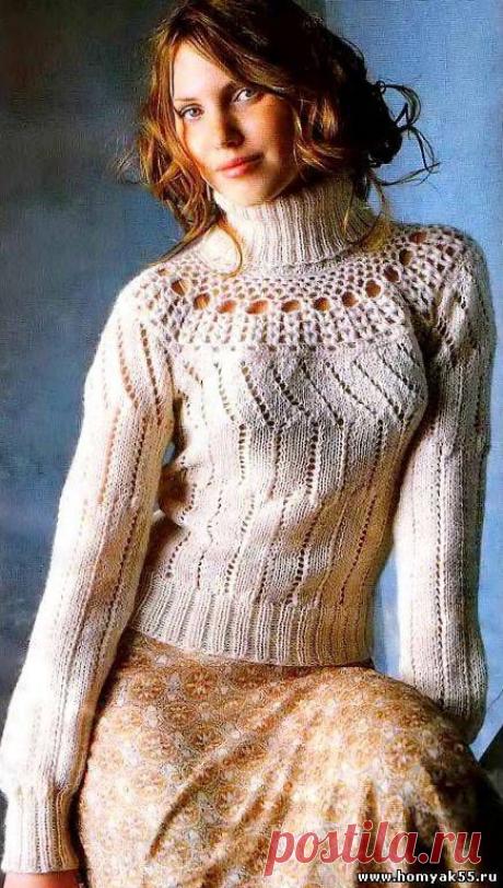 Кофты, жакеты, свитера для женщин спицами - Схемы и описания вязаных изделий | «Хомяк55.ру» сайт о вязании
