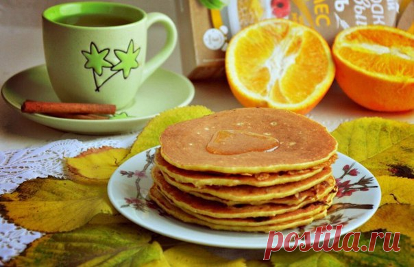 Овсяные блинчики с апельсиновой ноткой » Кулинарные рецепты