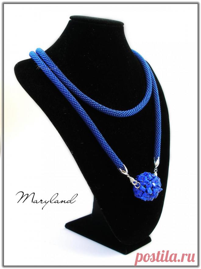 Колье "Interlace" и Жгутик-трансформер "Viki" | biser.info - всё о бисере и бисерном творчестве