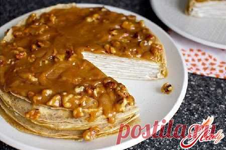 Блинный торт со сгущенкой: доступное лакомство