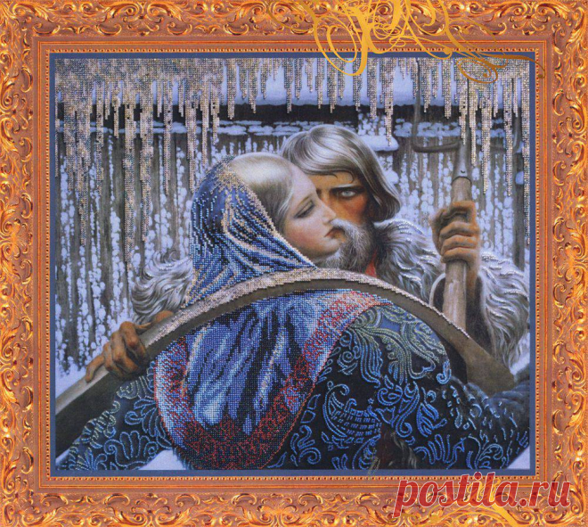 Встреча P-072 (Р-072). Вышивка бисером, бисероплетение > Картины Бисером > Люди.