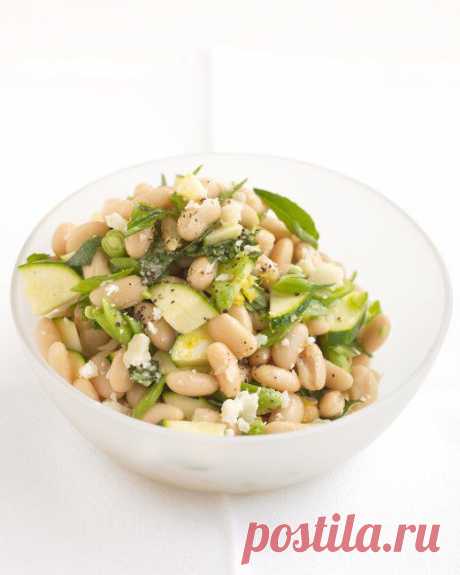 White-Bean Salad with Zucchini and Parmesan, Recipe from Everyday Food, July/August 2006