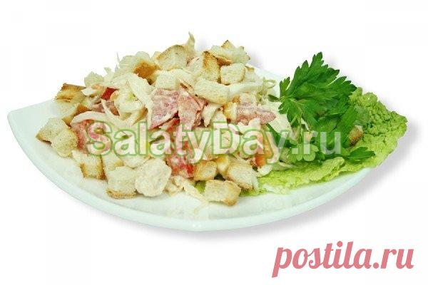 Салат с колбасным сыром – фейерверк вкусов: рецепт с фото и видео