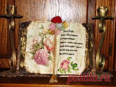 Декупаж «Старинная книга» МК