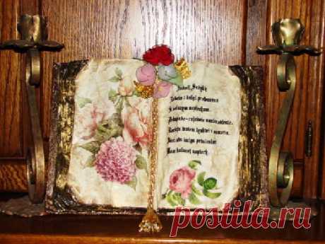 Декупаж «Старинная книга» МК