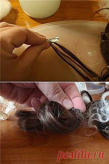 ЗАВИВКА ВОЛОС ДЛЯ КУКЛЫ..