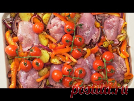 Вкус праздника! Испанское чоризо-рагу с курицей и не забудьте про бокал красного вина!Всегда Вкусно!