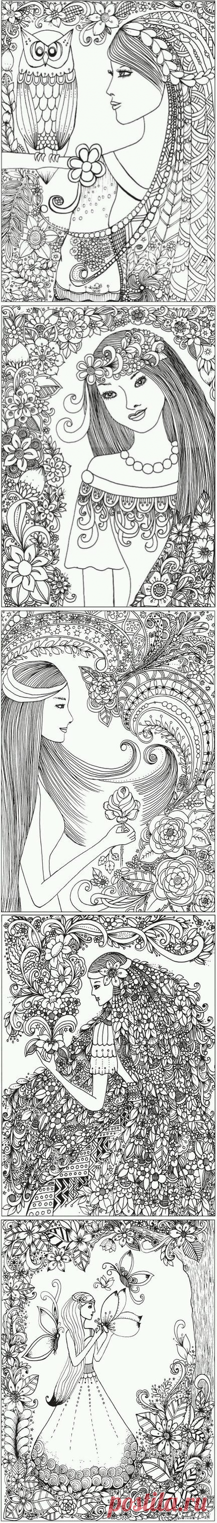 Раскраски антистресс.