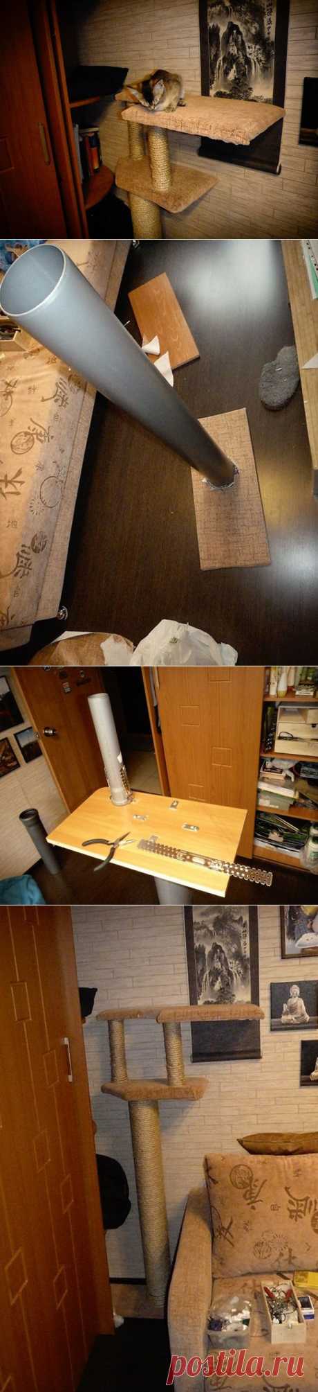 Как сделать когтеточку для кошки своими руками