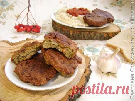 Печеночные котлеты с овощами