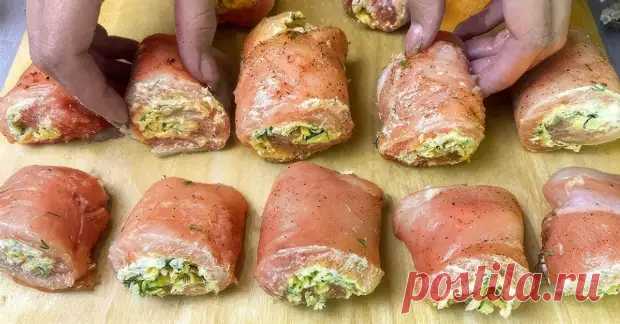 Мясные рулетики с зеленью и сыром - Будет вкусно - Медиаплатформа МирТесен