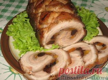 Рецепт: Праздничный мясной рулет на RussianFood.com