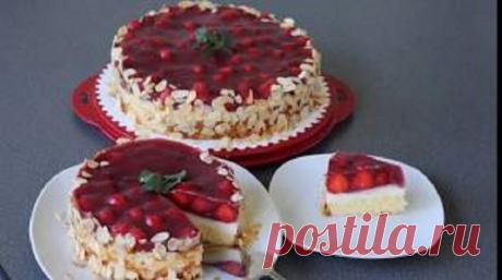 Домашний торт с клубникой - Очень вкусно