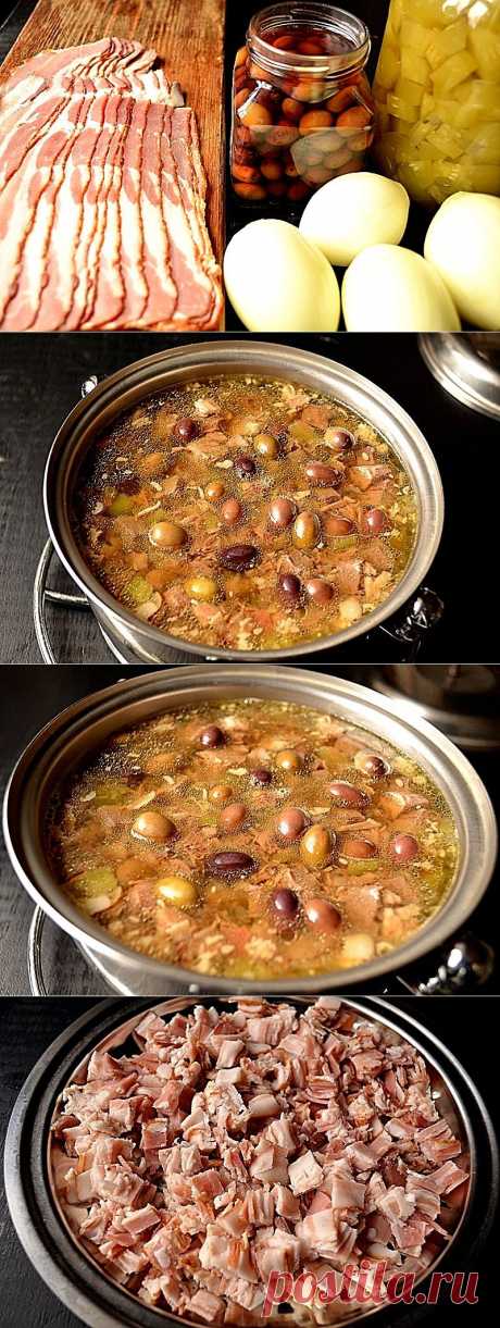 Русская кухня. - Солянка мясная сборная. Небольшая коллекция дореволюционных рецептов солянки мясной сборной
