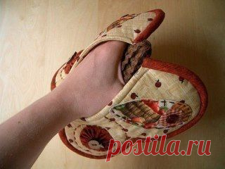 Прихватка-бабочка. Пэчворк.
