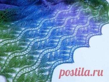 Knitting lilac shawl free pattern