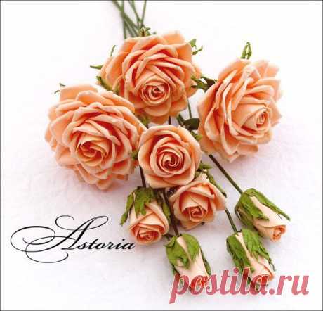 (+1) комм - Розы из бумаги, почти как настоящие. Автор Astoria | СВОИМИ РУКАМИ