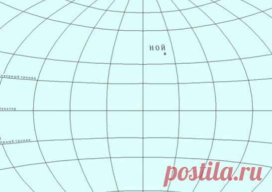 Физическая карта мира 5500 г. до н.э.