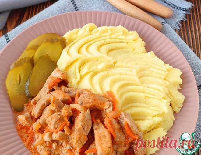 Бефстроганов из свиной вырезки – кулинарный рецепт