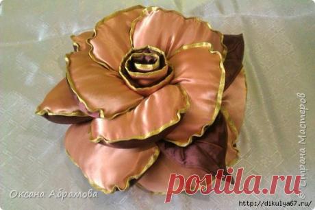 "Rosa" pillow. Master class from Oksana Abramova. Discussion on LiveInternet - Russian Service Online Diaries