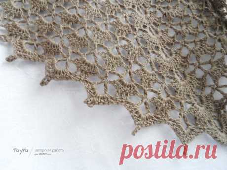 ​Шаль серо-коричневая — DIYIdeas